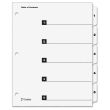 Cardinal OneStep Printable Table of Contents and Dividers - 5 per set