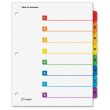 Cardinal OneStep Printable Table of Contents and Dividers - 8 per set