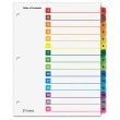 Cardinal OneStep Printable Table of Contents and Dividers - 15 per set