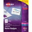 Avery 2.33" x 3.37" Rectangle Name Badge Label - 400 per box