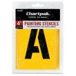 Chartpak Painting Letters & Numbers Stencil - 35 per set