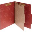 Acco Classification Folder - 10 per box Legal - 8.50" x 14" - 1 Dividers - Red