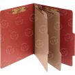 Acco Classification Folder - 10 per box Legal - 8.50" x 14" - 2 Dividers - Red