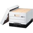 Bankers Box R-Kive - Letter/Legal, White/Black - 12 Per Carton