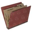 Pressboard Classification Folder Letter - 10 / Box - 25pt. - Earth Red