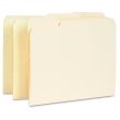 Business Source Interior File Folder - 100 per box Letter - 8.50" x 11" - Manila