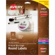 Avery Round Clear Labels - Glossy (144 per pack)