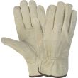 MCR Safety Durable Cowhide Leather Work Gloves - 1 pair