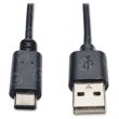 Tripp Lite 3ft USB 2.0 Hi-Speed Cable A Male to USB Type-C USB-C Male