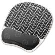 Fellowes Photo Gel Mouse Pad Wrist Rest with Microban&reg; - Black Chevron