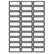 Ashley Dry Erase B/W Dots Nameplate Magnets - PK per pack