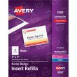 Avery 4" x 3" Rectangle Name Badge Insert Refill - 300 per box