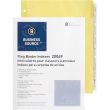 Business Source Buff Stock Ring Binder Indexes - BX per box