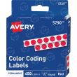 Avery 0.25" Round Color Coded Label - 450 per pack