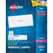 Avery 1" x 4" Rectangle Mailing Label (Easy Peel) - 5000 per box