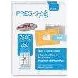 Avery 1" x 262" Rectangle Pres-A-Ply Standard Address Label (Laser) - 7500 per box