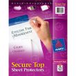 Avery Secure Top Load Sheet Protector - 25 per pack