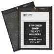 C-line Stitched Shop Ticket Holders with Black Backing - 25 per box