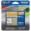 Brother OEM TZeN201 Black on White Tape