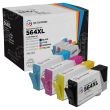 LD Compatible Set of 4 Inkjet Cartridges for HP 564XL