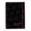 John Dickinson Black n' Red Twinwire Wirebound Notebook - 70 Sheet - Ruled - Letter - 8.50" x 11"