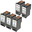 Lexmark Remanufactured 18Y0144 / 18Y0144 HY Black and Color Ink Set of 5