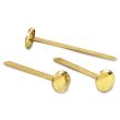 Acco Solid Brass Round Head Fasteners - 100 per box