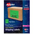 Avery 11" x 8.50" Rectangle High-Visibility Shipping Labels (Laser) - 100 per box