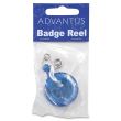 Advantus Translucent Retractable ID Card Reels - 12 per pack