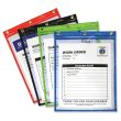 C-Line Products Heavy Duty Super Heavyweight Plus Stitched Shop Ticket Holder, Assorted, 9x12, 20/BX