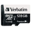 Verbatim 128GB Premium microSDXC Memory Card with Adapter, UHS-I Class 10 - TAA Compliant