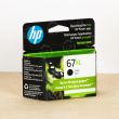 HP Original 67XL High Yield Black Ink Cartridge, 3YM57AN