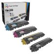 Set of 4 Brother Compatible TN210 Toners: BCMY