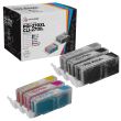 Compatible Canon PGI270XL and CLI271XL: 1 Pigment Bk PGI270XL and 1 Each of CLI271XL Bk, C, M, Y, G (Set of Ink)