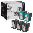 LD Remanufactured Black and Color Ink Cartridges for HP 92 and 93