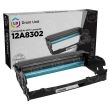 Remanufactured 12A8302 Black Drum for Lexmark