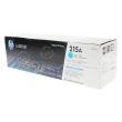 HP Original W2311A Cyan Toner in Retail Packaging (HP 215A)  with ink level chip